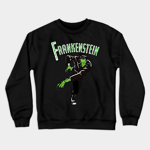 Frankenstein Crewneck Sweatshirt by TEEVEETEES